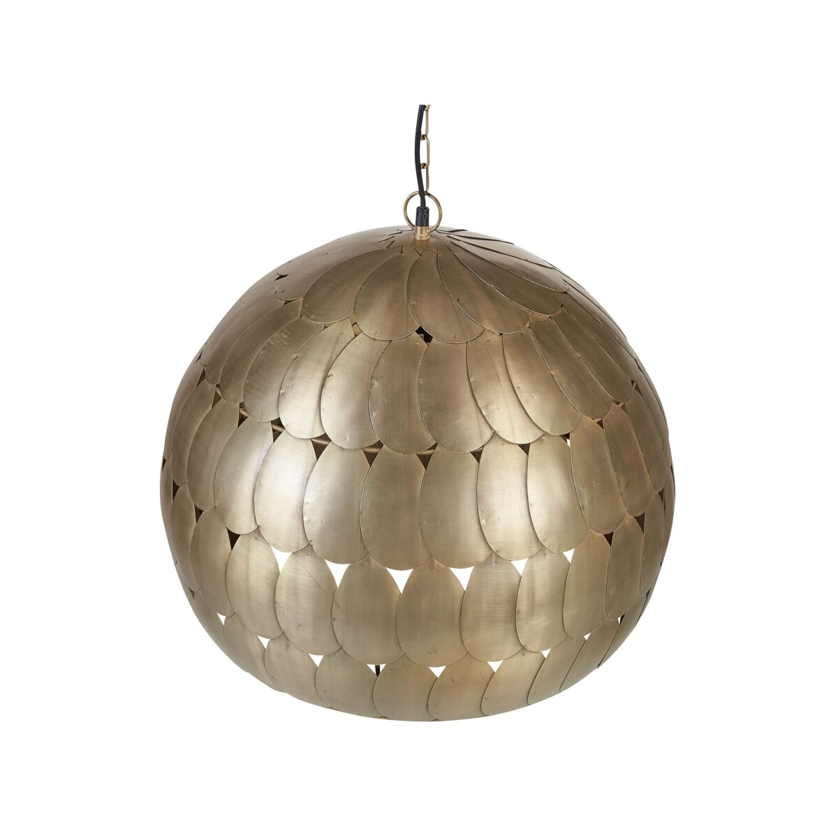 Lampa wisząca metalowa mosiężna HARANGI