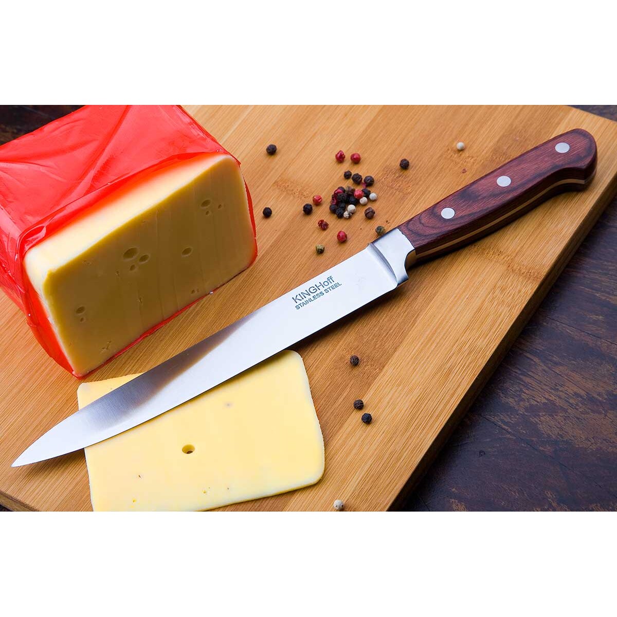 Stalowy nóż do porcjowania 20cm kuchenny pojedyńczy KINGHOFF