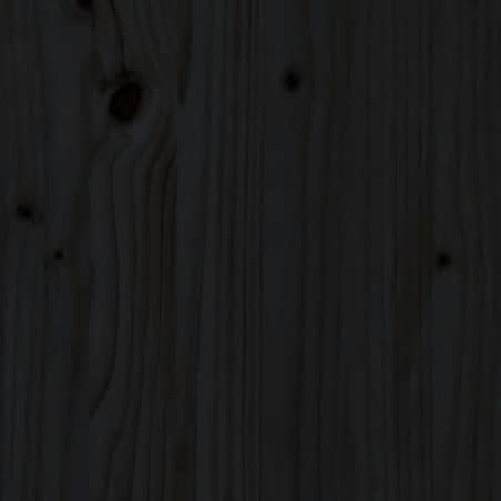 vidaXL Rama łóżka, czarna, 80x200 cm, lite drewno sosnowe