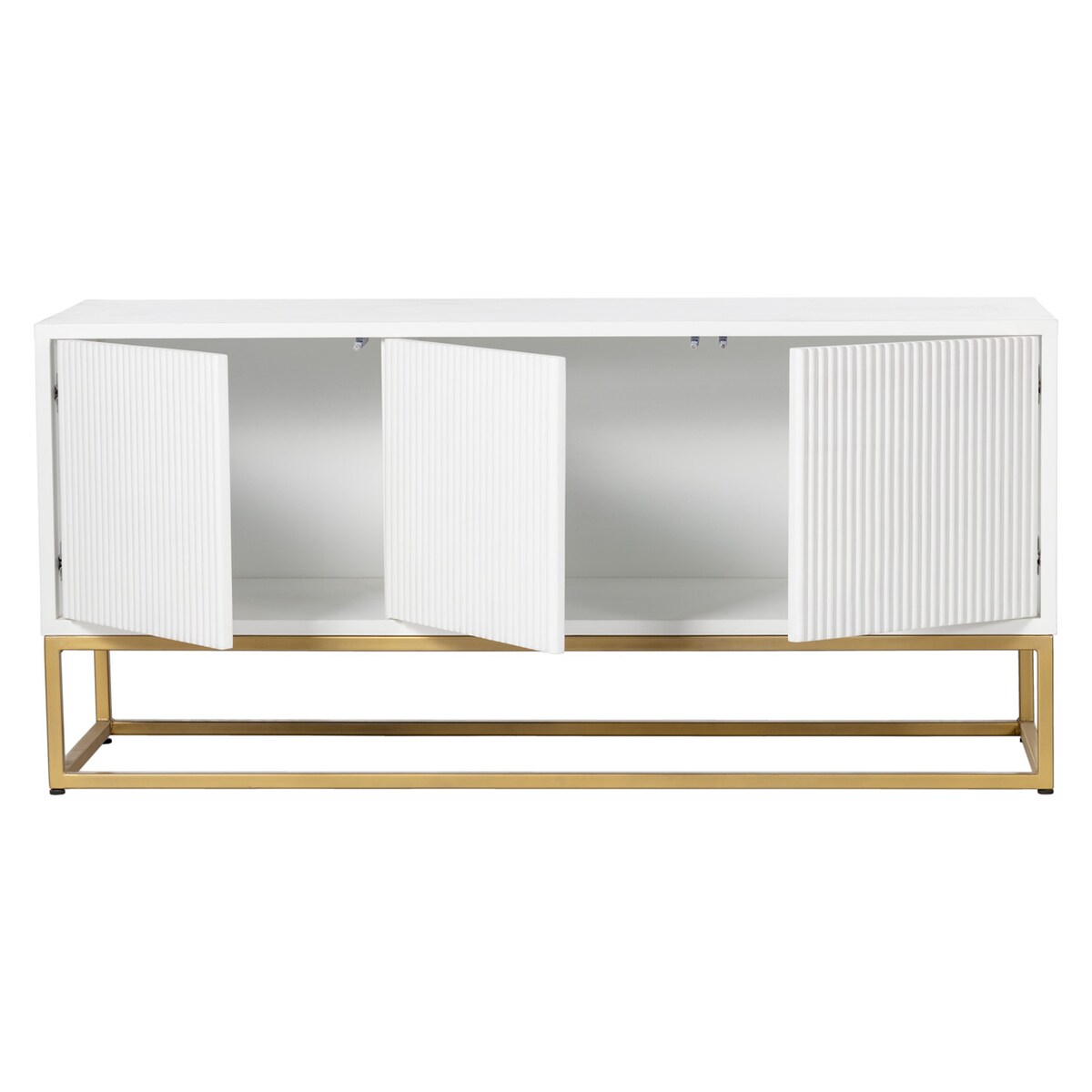 Komoda Wavy white, 130,5 x 45 x 61 cm