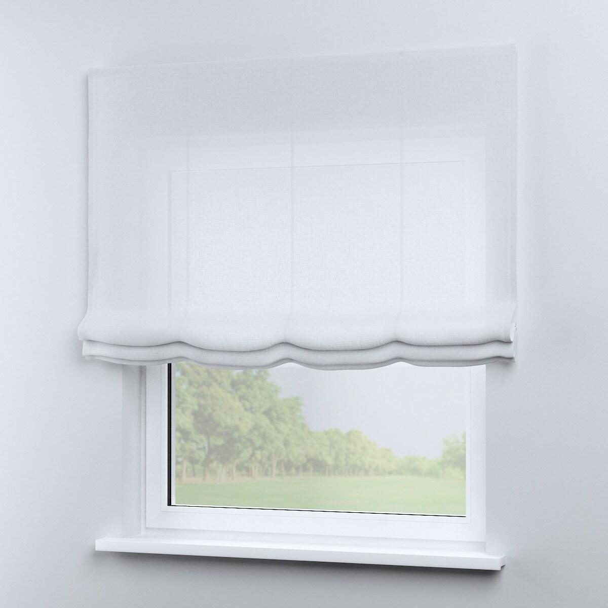 Roleta rzymska Wenecja 120x160 prześwitujący, złamana biel