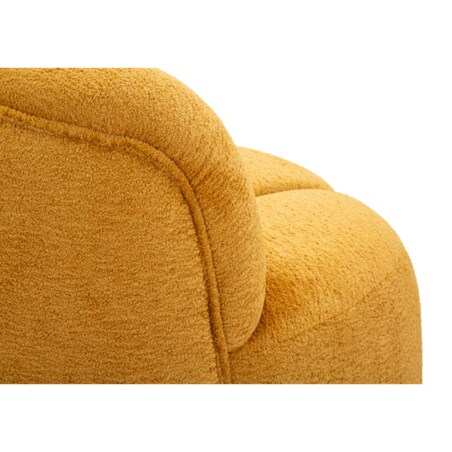 Sofa Ball, kolor musztardowy, poliester i sklejka, 145 x 80 x 69 cm, do salonu, Mauro Ferretti