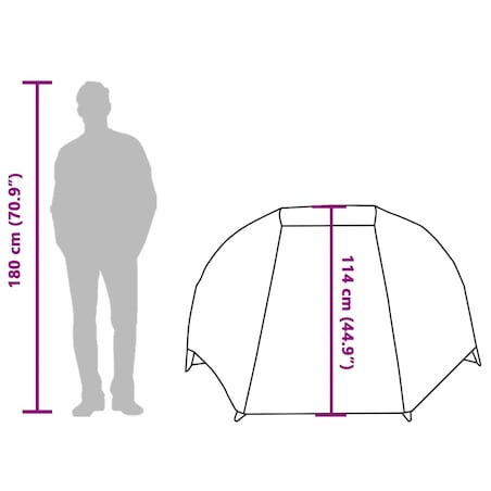 vidaXL Namiot wędkarski, 3-os., brązowy, wodoszczelny