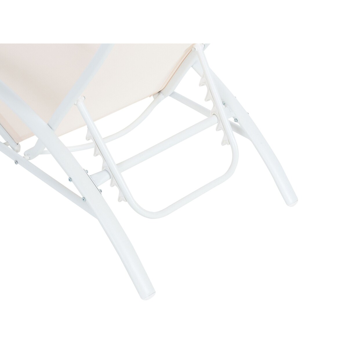 Leżak ogrodowy beżowy GAETA