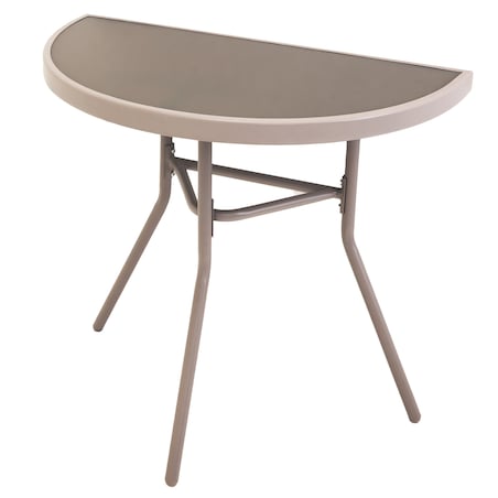 Stół balkonowy stalowy STOLIK ogrodowy na taras szkło hartowane do ogrodu