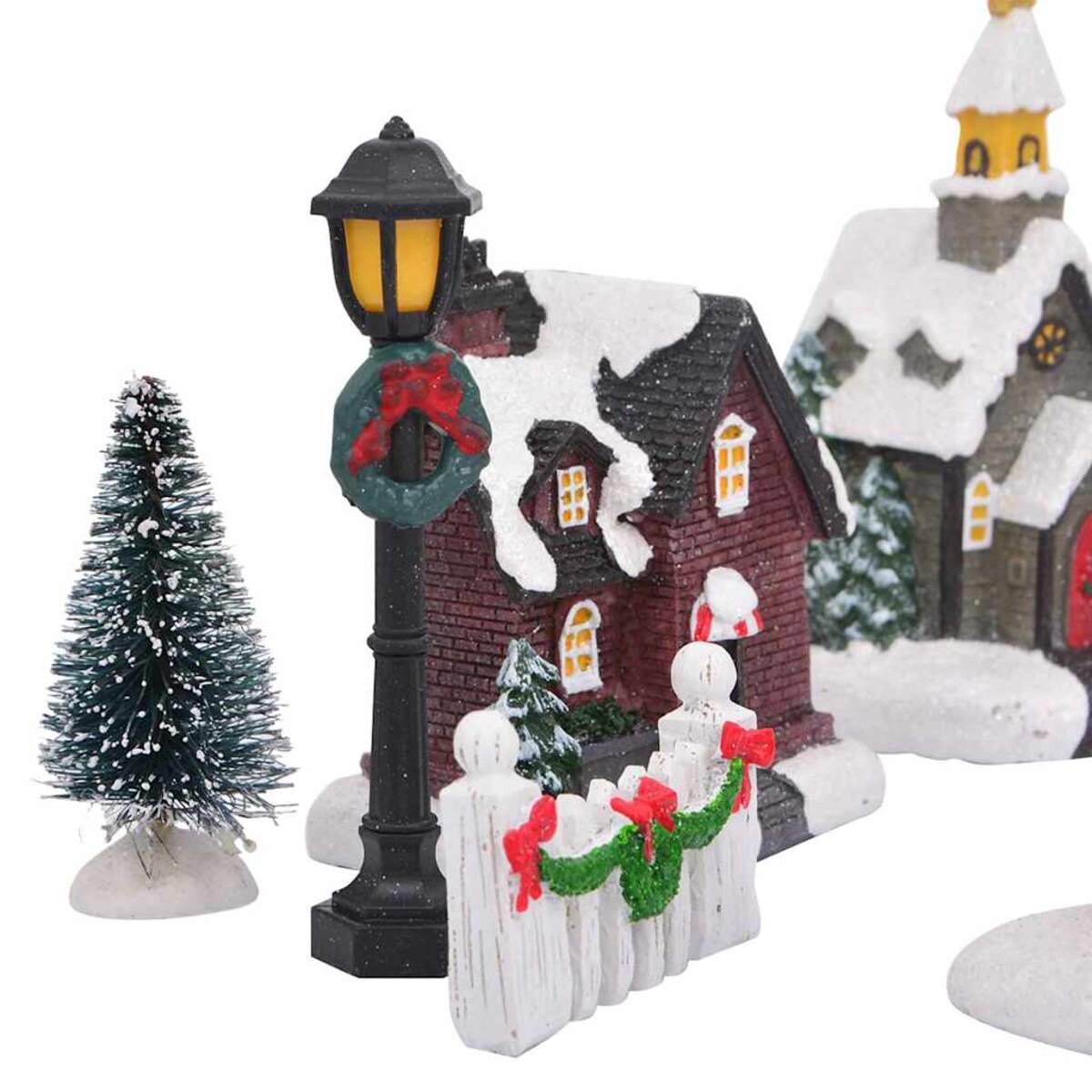 vidaXL Świąteczna Dekoracja na Stół Wielokolorowe żywica