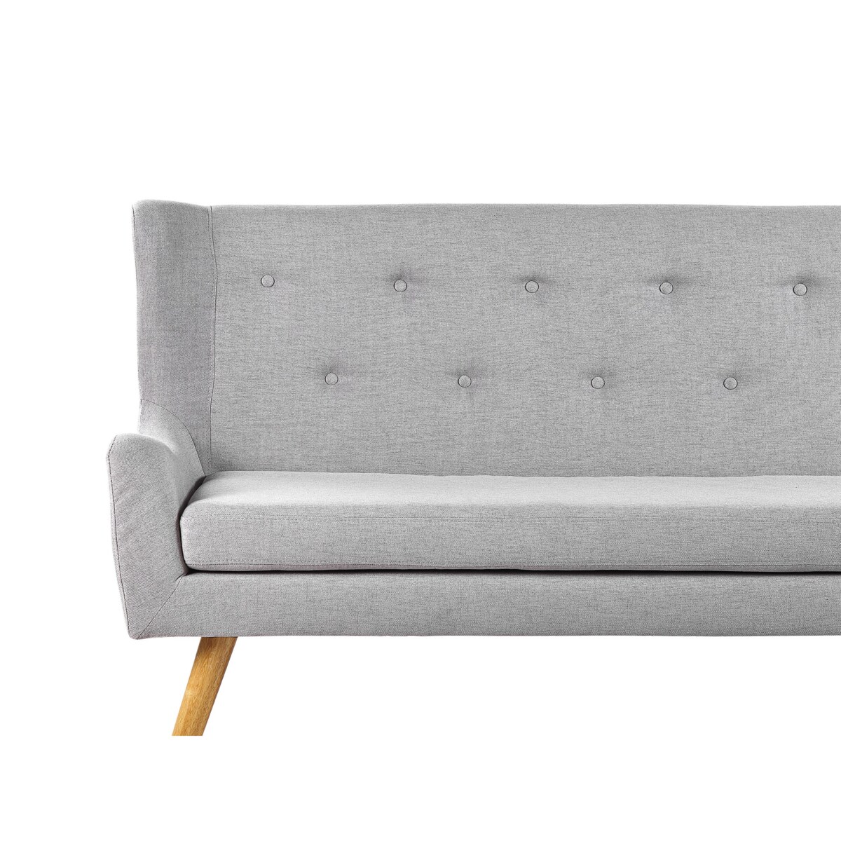 Sofa 2-osobowa jasnoszara SKIBBY