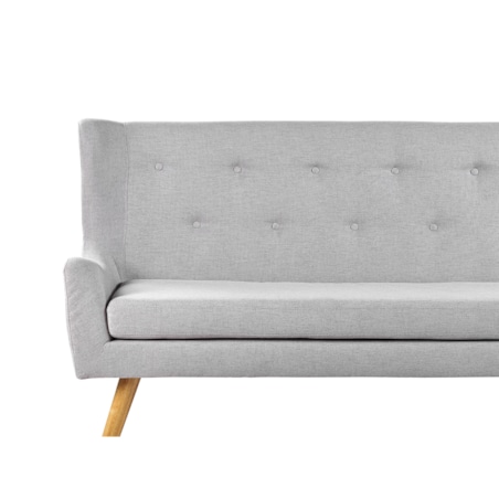 Sofa 2-osobowa jasnoszara SKIBBY