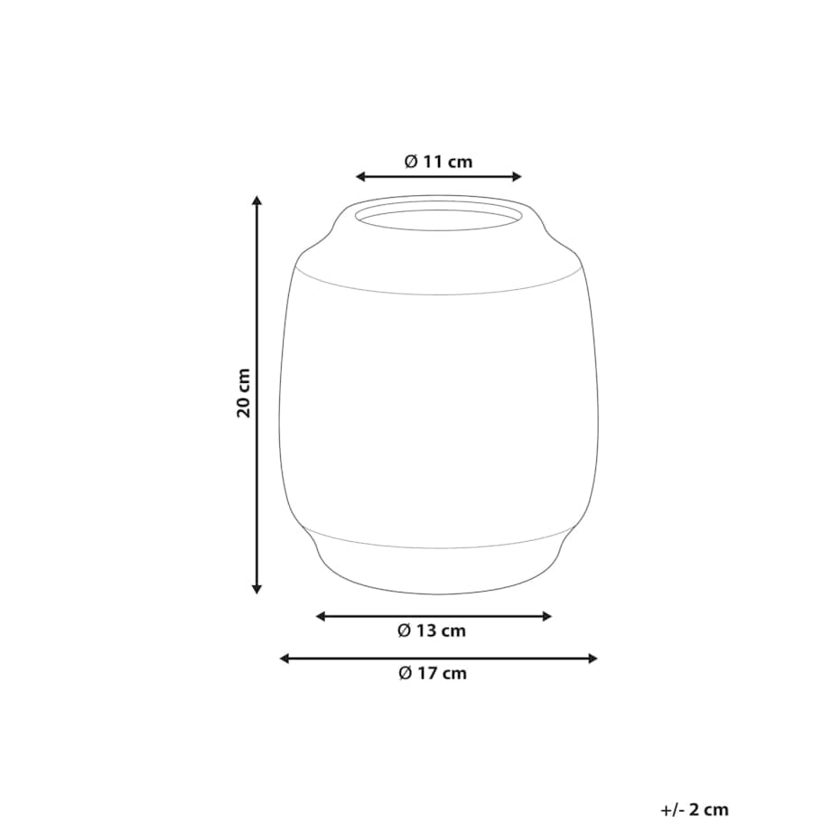 Kamionka Wazon na kwiaty 20 cm Beżowy Czarny SKATE