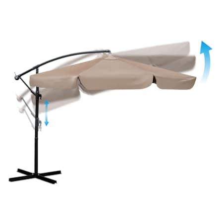 Parasol ogrodowy z wysięgnikiem pokrowiec 8 segmentów ø 350cm Plonos