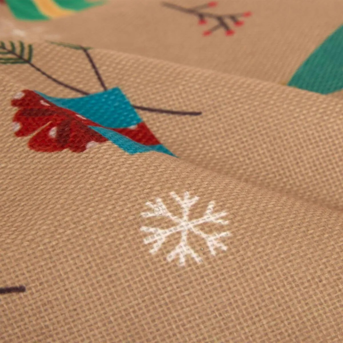 Worek jutowy na prezenty z napisami, 50 x 70 cm