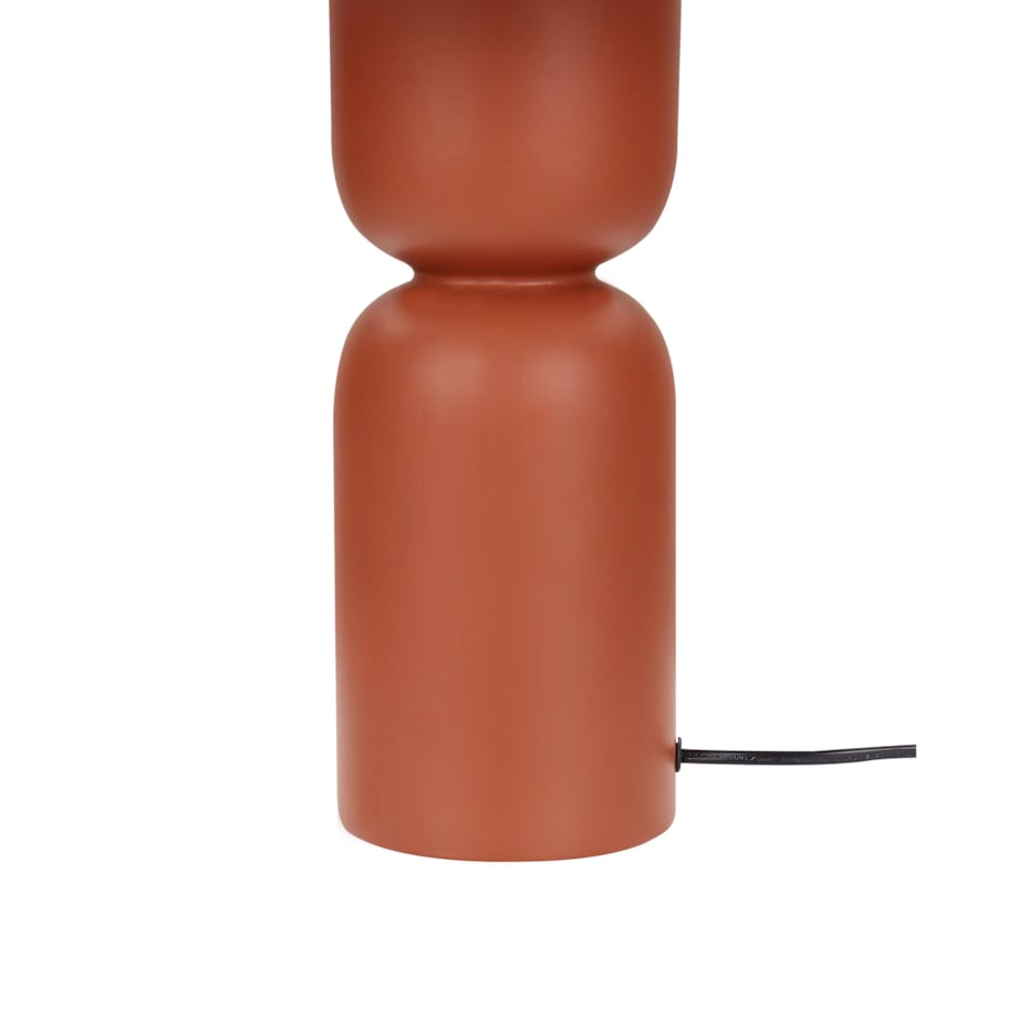 Lampa stołowa rafia czerwona PRESIDIO