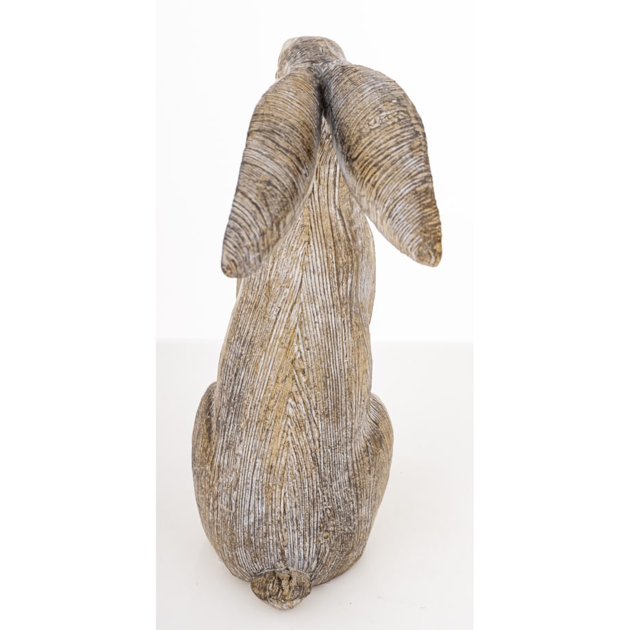 Dekoracja - brązowy królik 22x8,5x17 cm LEONIO-2