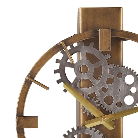 Zegar ścienny MARCOTE 30 cm Metal Złoty