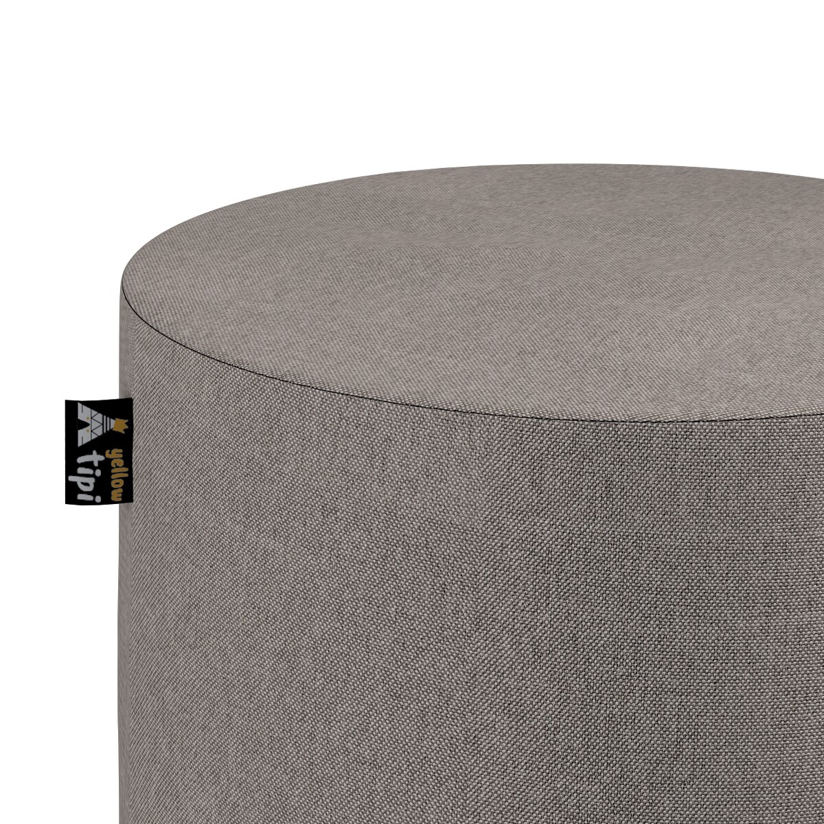 Puf Bobby, beżowo-szary, ø40, wys. 40 cm, Lollipop