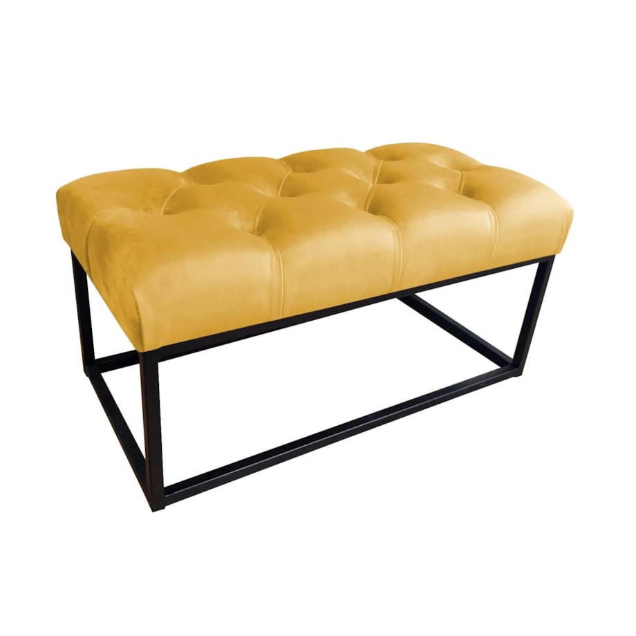 Ławka CHARLIE MG VELVET musztardowa/curry