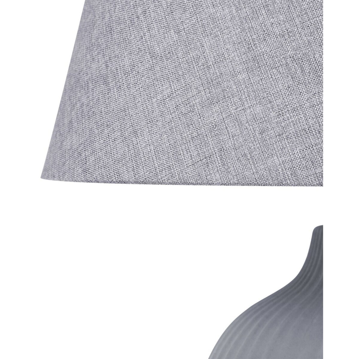 Lampka nocna ceramiczna szara FERGUS