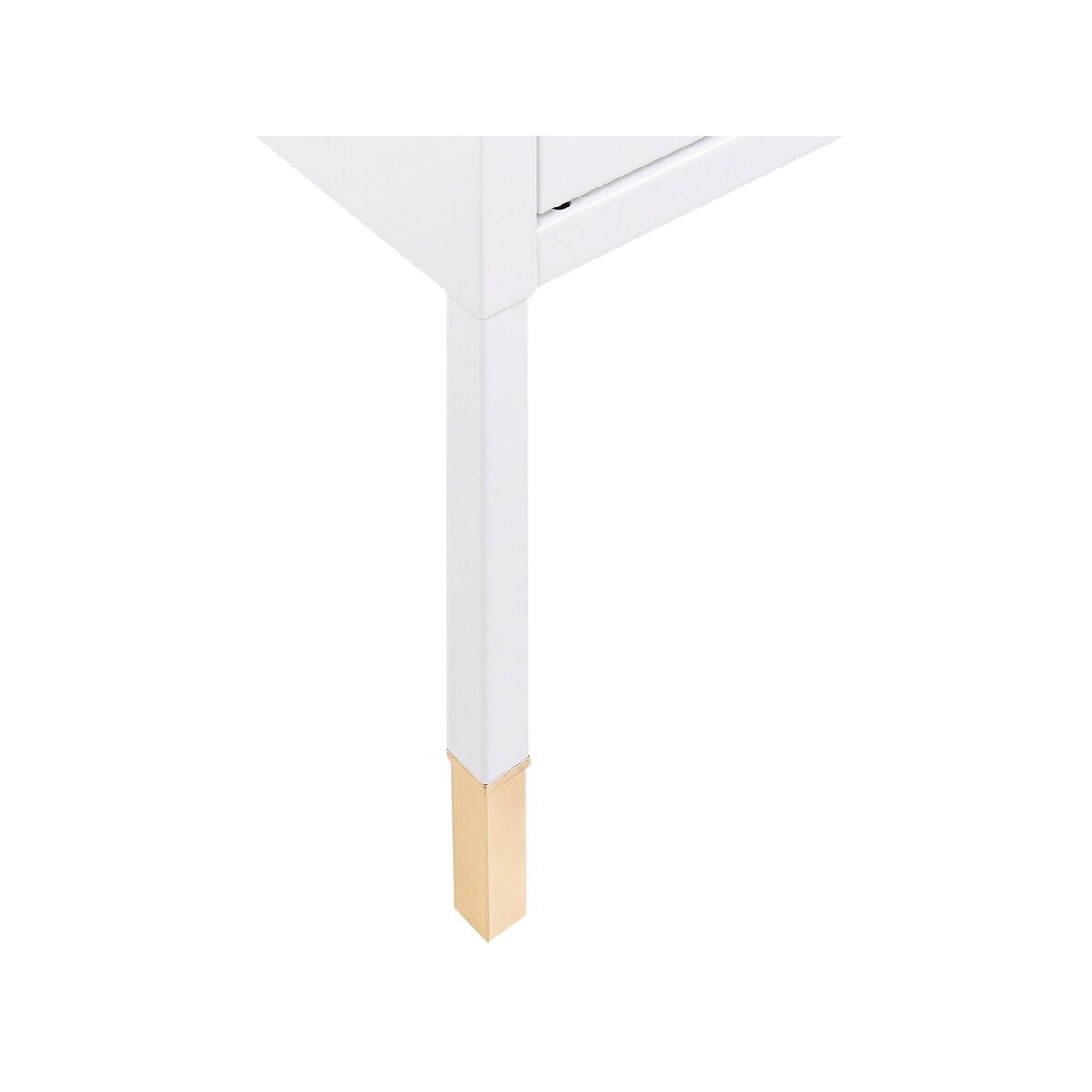 Szafka nocna metalowa biała OSSETT