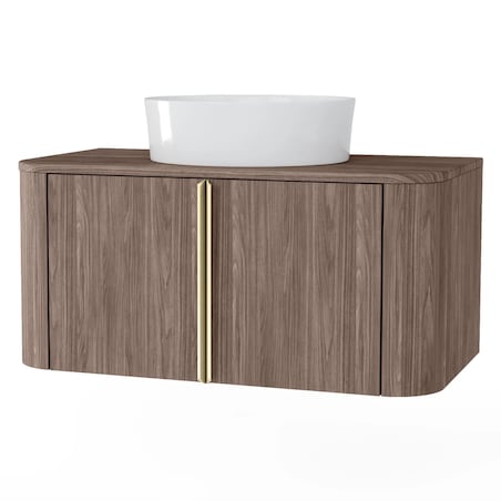 Komoda szafka łazienkowa pod umywalkę 37,6x80,2x43,6 cm POPS brązowa
