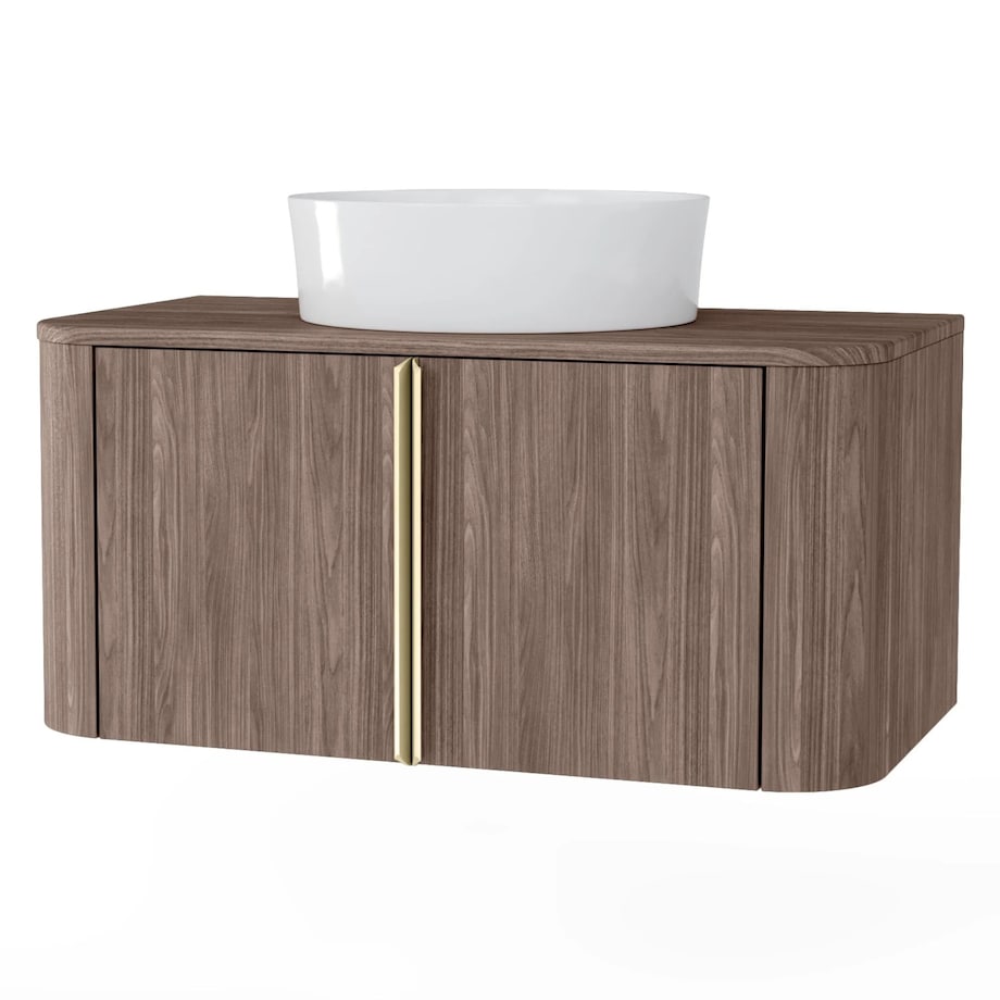 Komoda szafka łazienkowa pod umywalkę 37,6x80,2x43,6 cm POPS brązowa