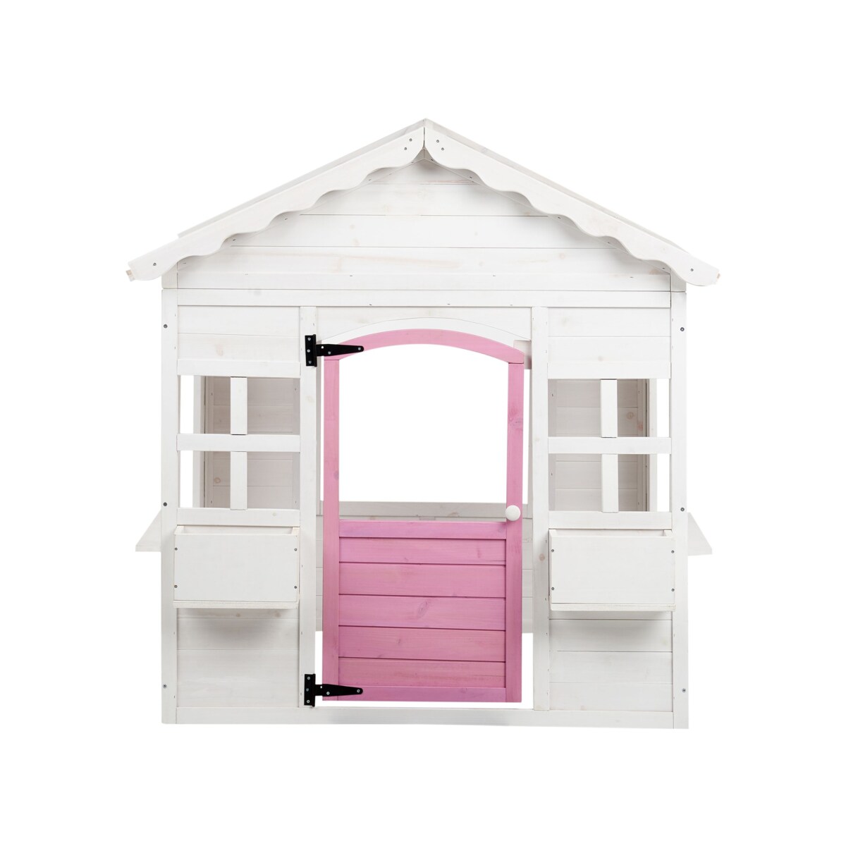 Domek ogrodowy dla dzieci drewniany biały NIKAIA