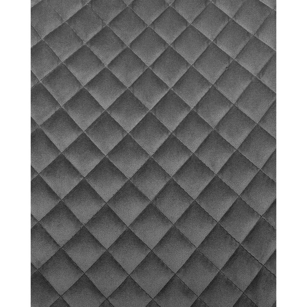 Zestaw 2 krzeseł do jadalni welurowy szary SOLANO