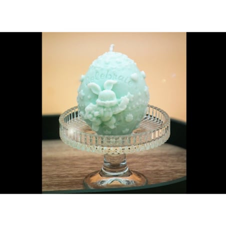 Zestaw prezentowy wielkanocny świece sojowe zajączek + 2 pisanki