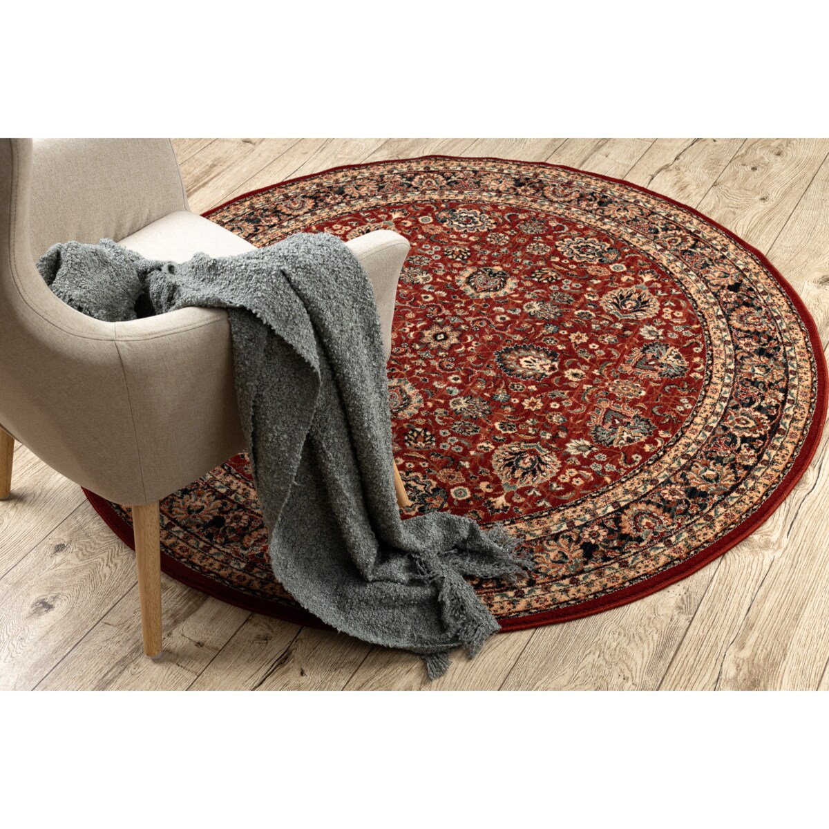 Dywan wełniany KASHQAI 4362 300 koło koło 160 cm