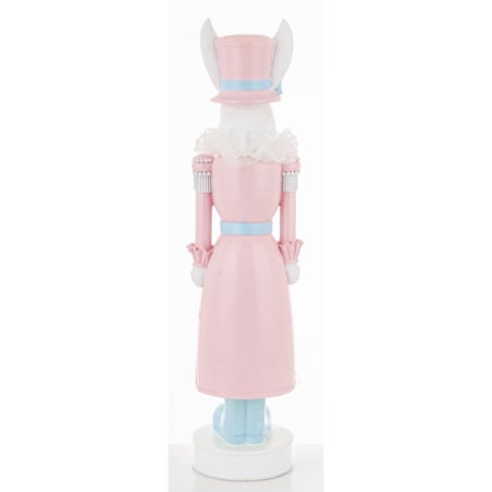 Dekoracja - Króliczka w różowym mundurku 59x14x15 cm