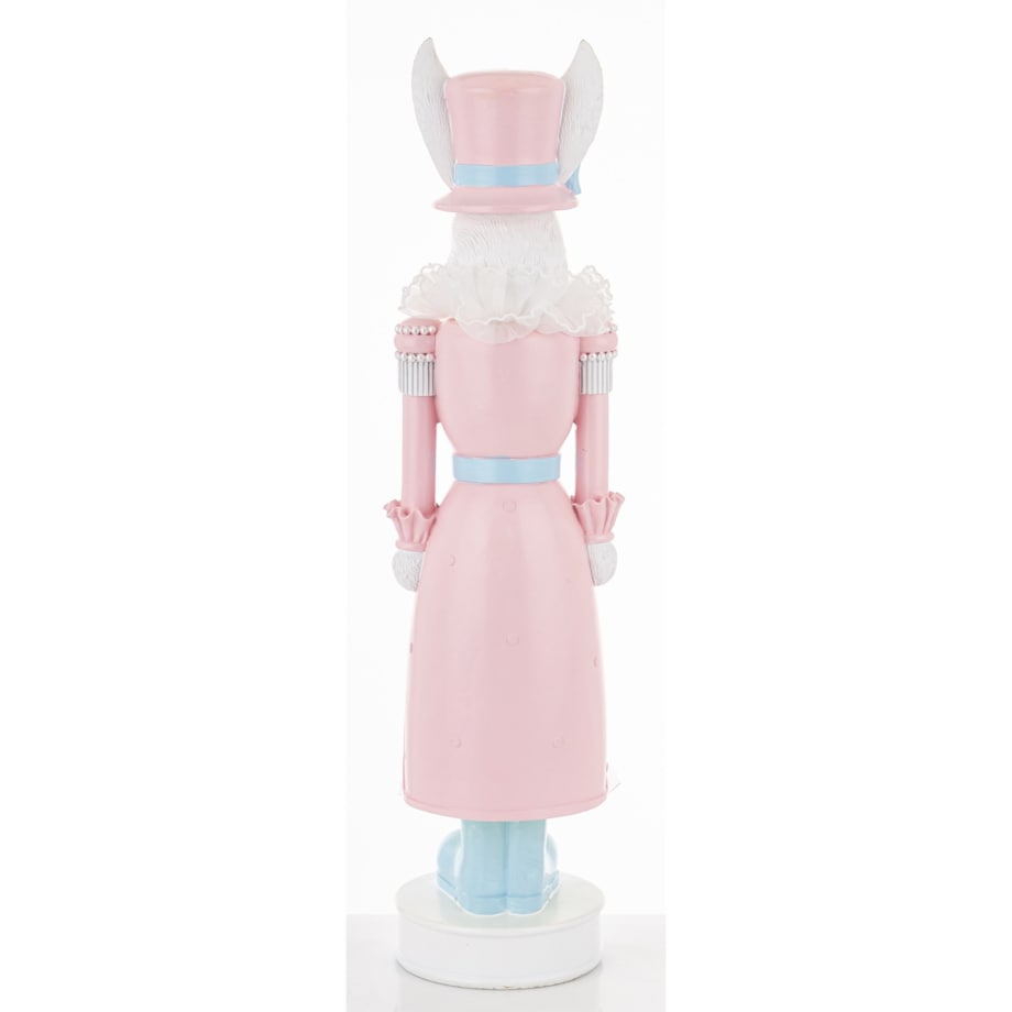 Dekoracja - Króliczka w różowym mundurku 59x14x15 cm