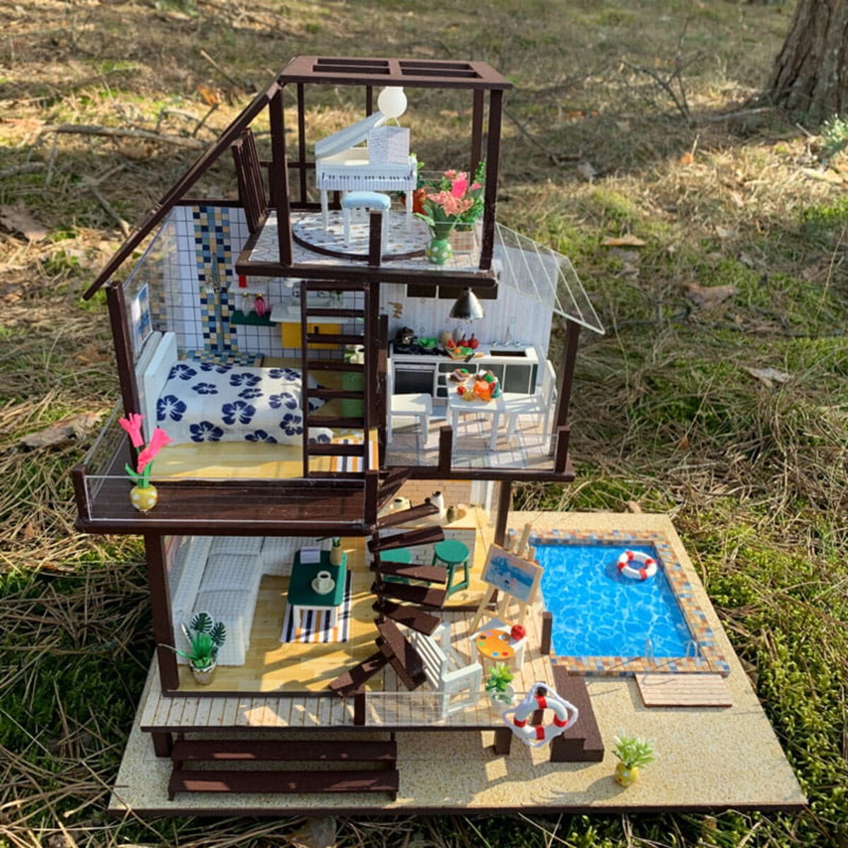 Miniaturowy domek - Zielone Seattle