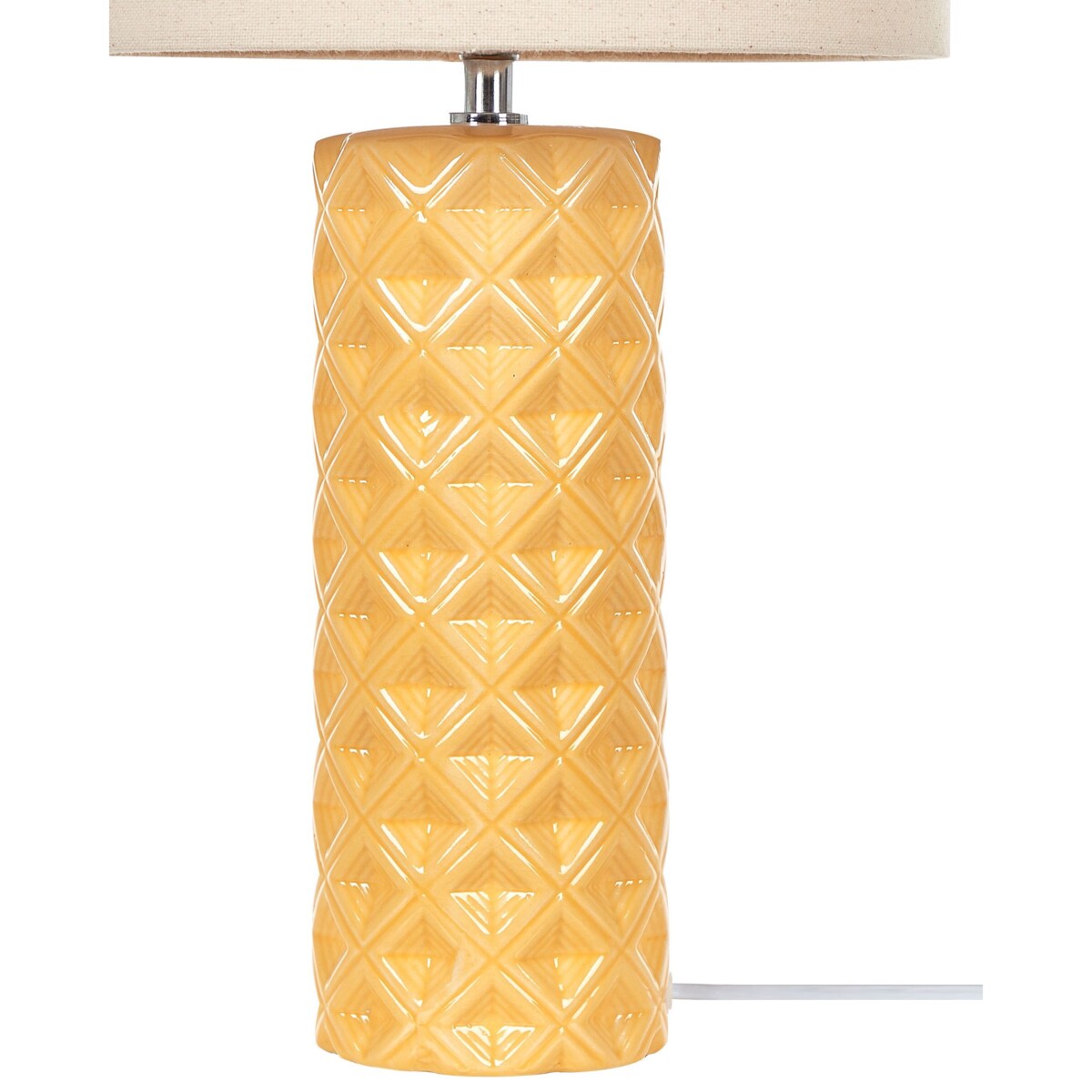 Lampa stołowa ceramiczna żółta BALONNE