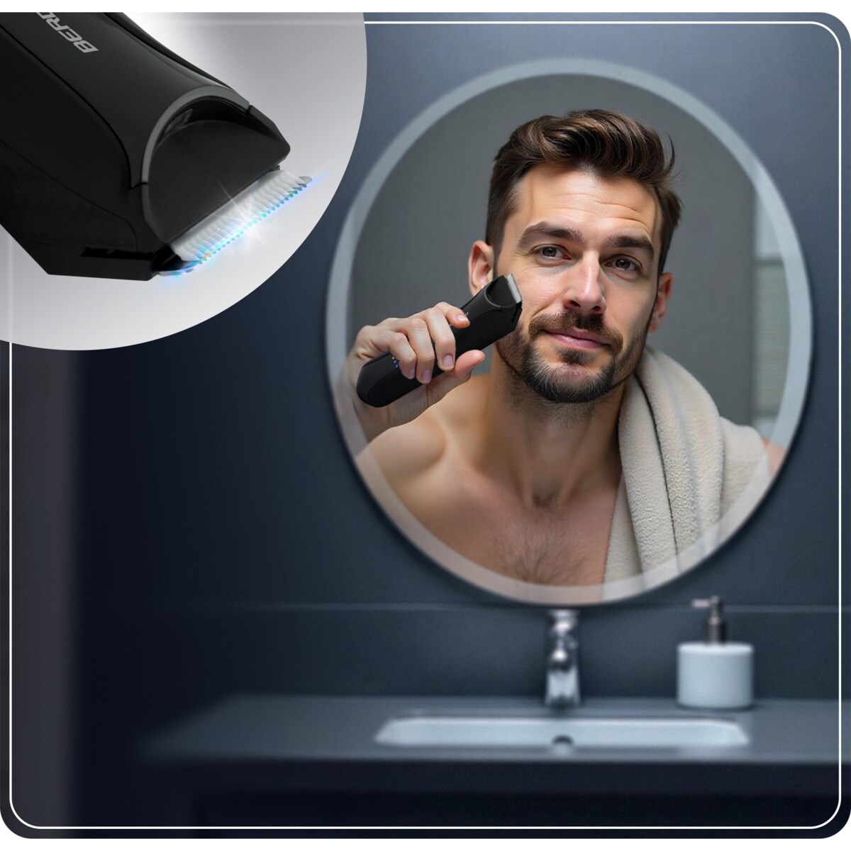 Maszynka do golenia strzyżenia włosów brody trymer Berdsen