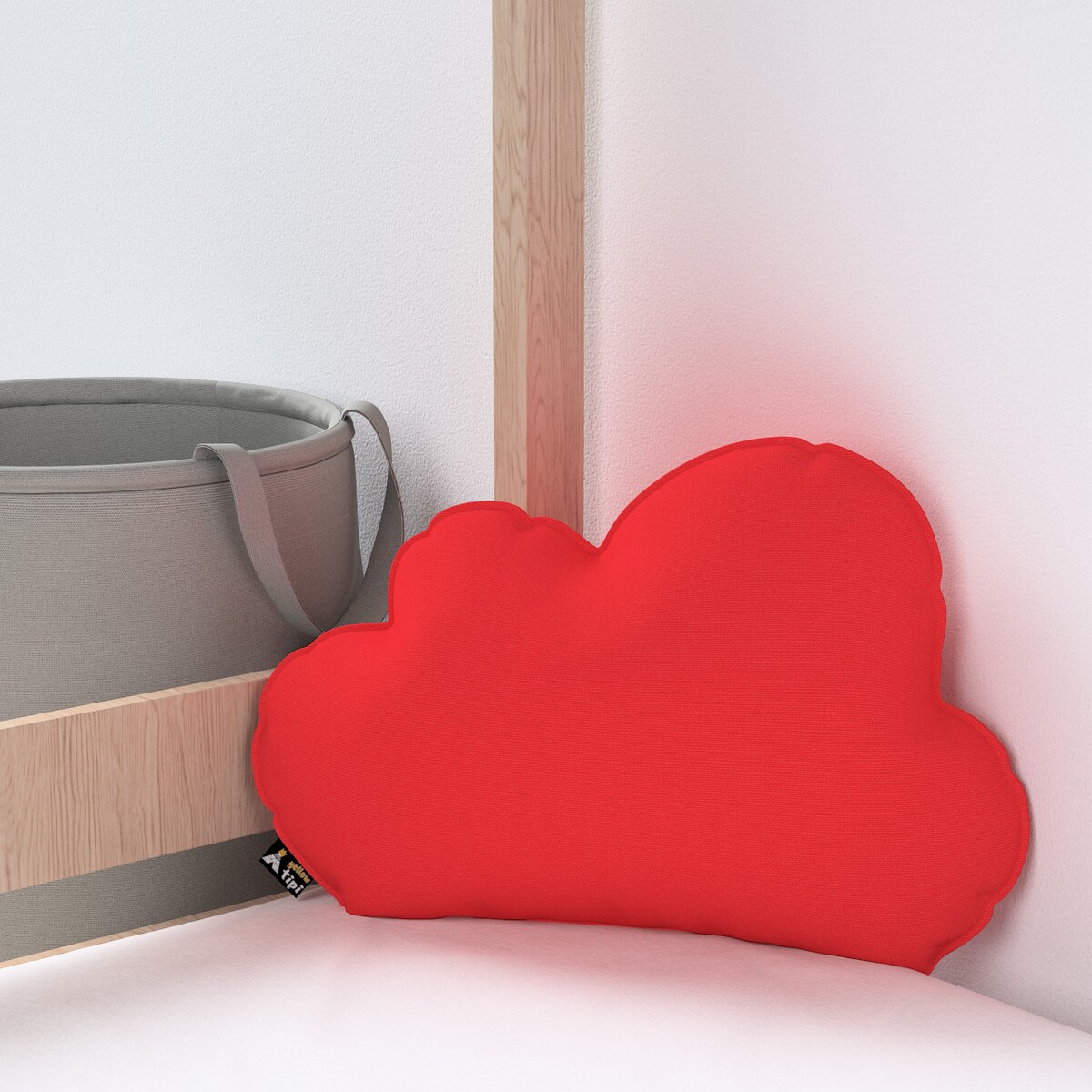 Poduszka Soft Cloud, czerwony, 55x15x35cm, Happiness