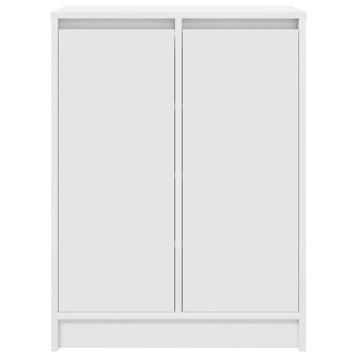 vidaXL Szafka na buty Biała 57x34x76 cm Drewno klejone