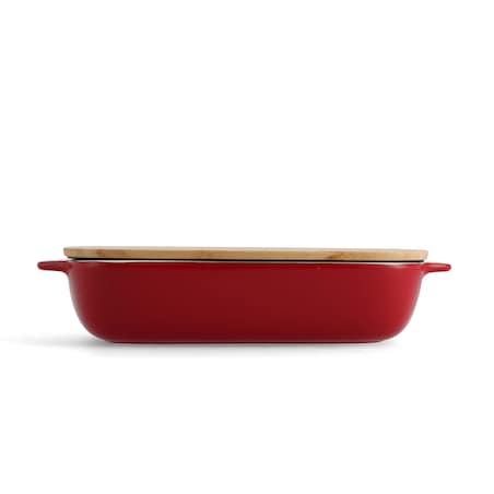 KitchenAid Ceramiczna brytfanna z pokrywką L - Empire Red