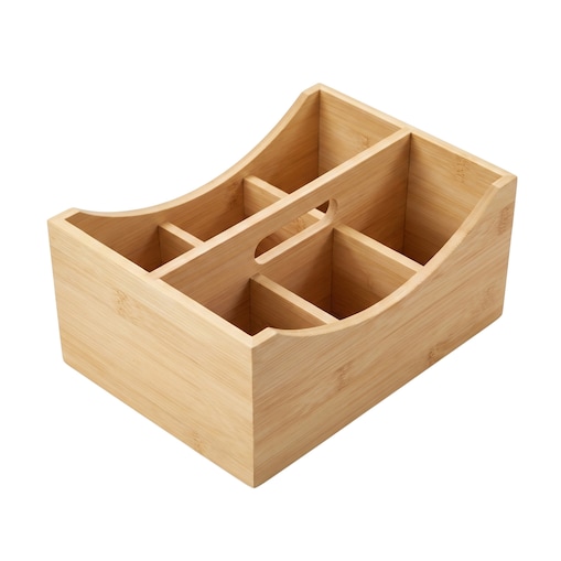Organizer biurkowy bambusowy, 25 x 18 x 12 cm