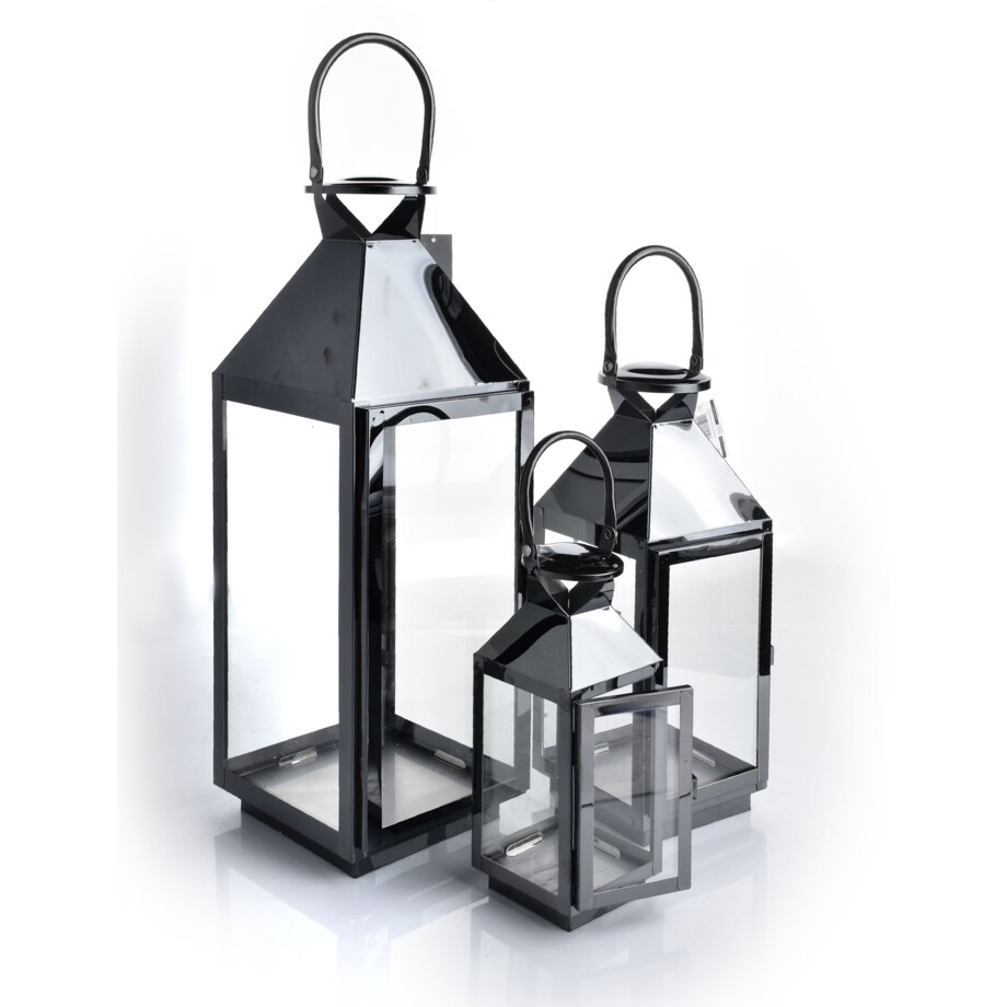 LORENZO BLACK KOMPLET 3 LATARNI