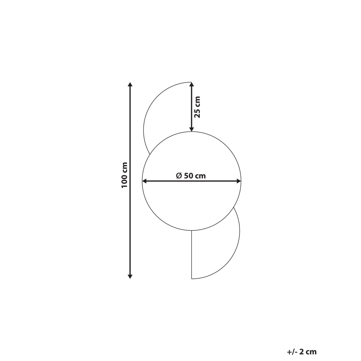 Lustro ścienne SEUZEY Czarny