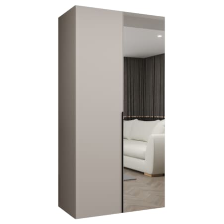 Szafa uchylna otwierana ALICANTE 2 100 wys. 202 cm Kaszmir + u. Czarny