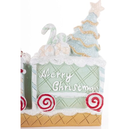 Dekoracja - pociąg ciasteczkowy 15x24x7,5 cm SPAGNA