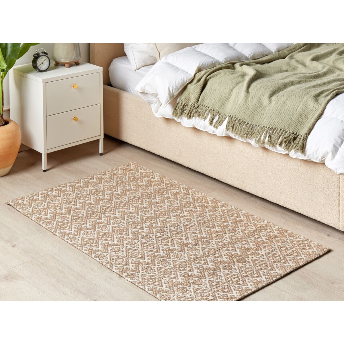 Dywan z juty 80 x 150 cm beżowy ATIMA