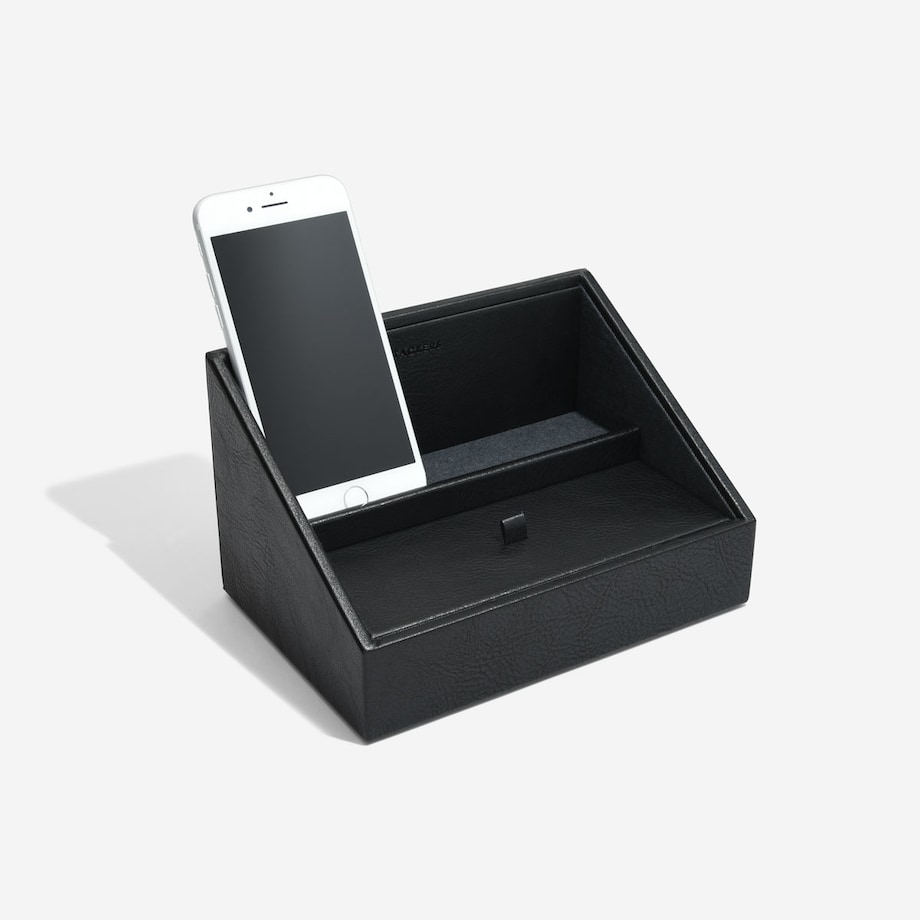 Stacja dokująca i pudełko na biżuterię Stackers czarne