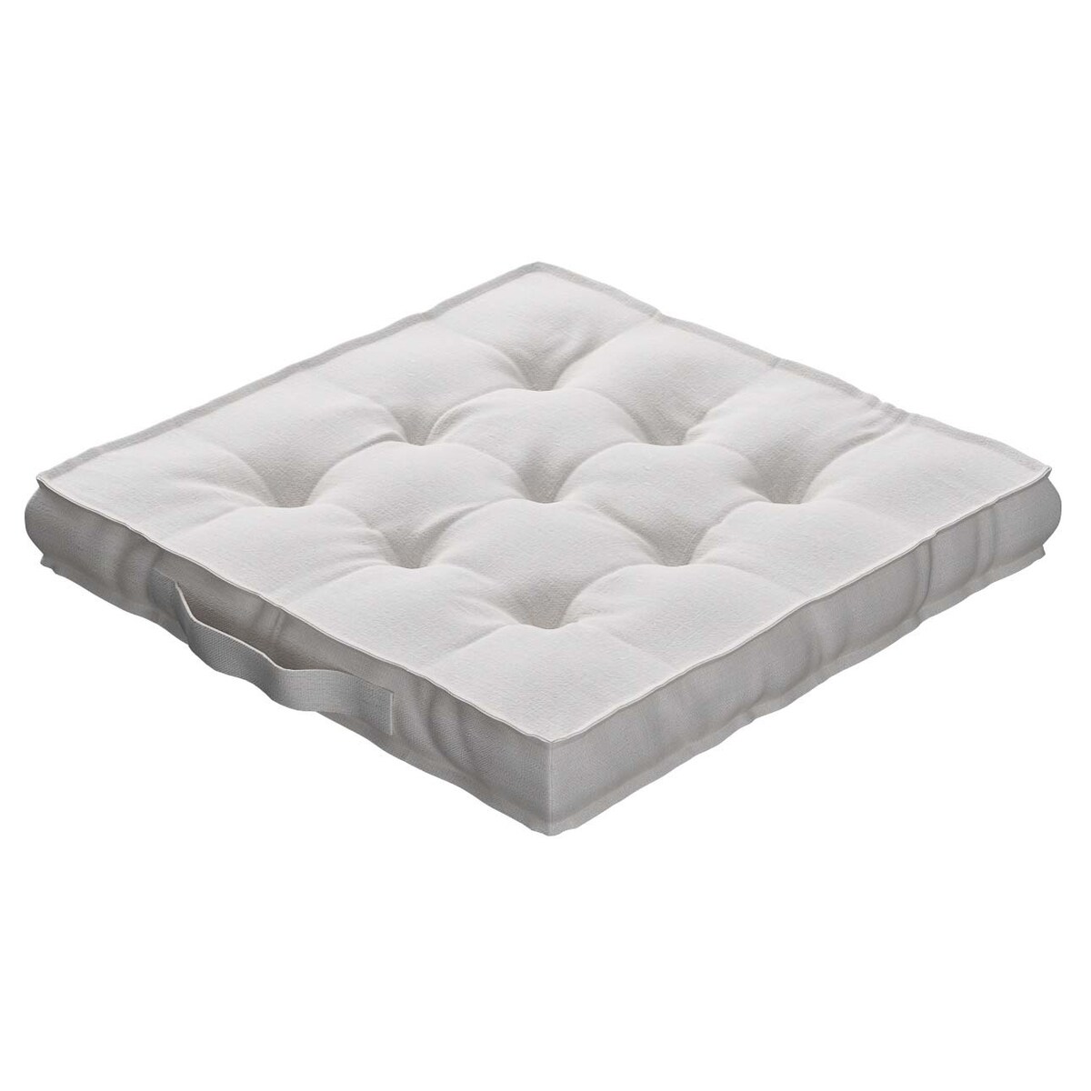 Poduszka na krzesło Kuba, śmietankowy biały, 40 x 40 x 6 cm, Linen