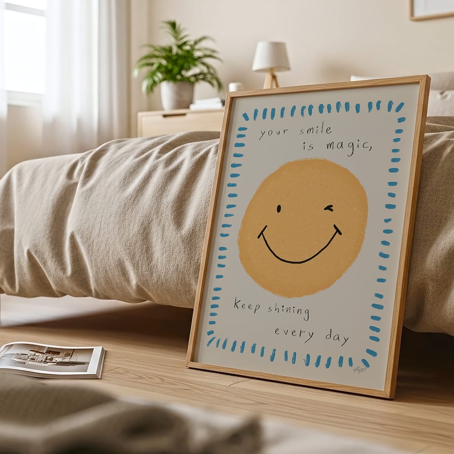 plakat twój uśmiech to magia 70x100