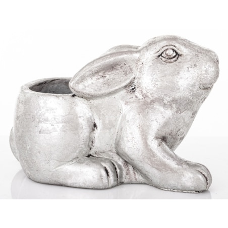 Osłonka cementowa 15x13x22 cm KRÓLIK srebrny