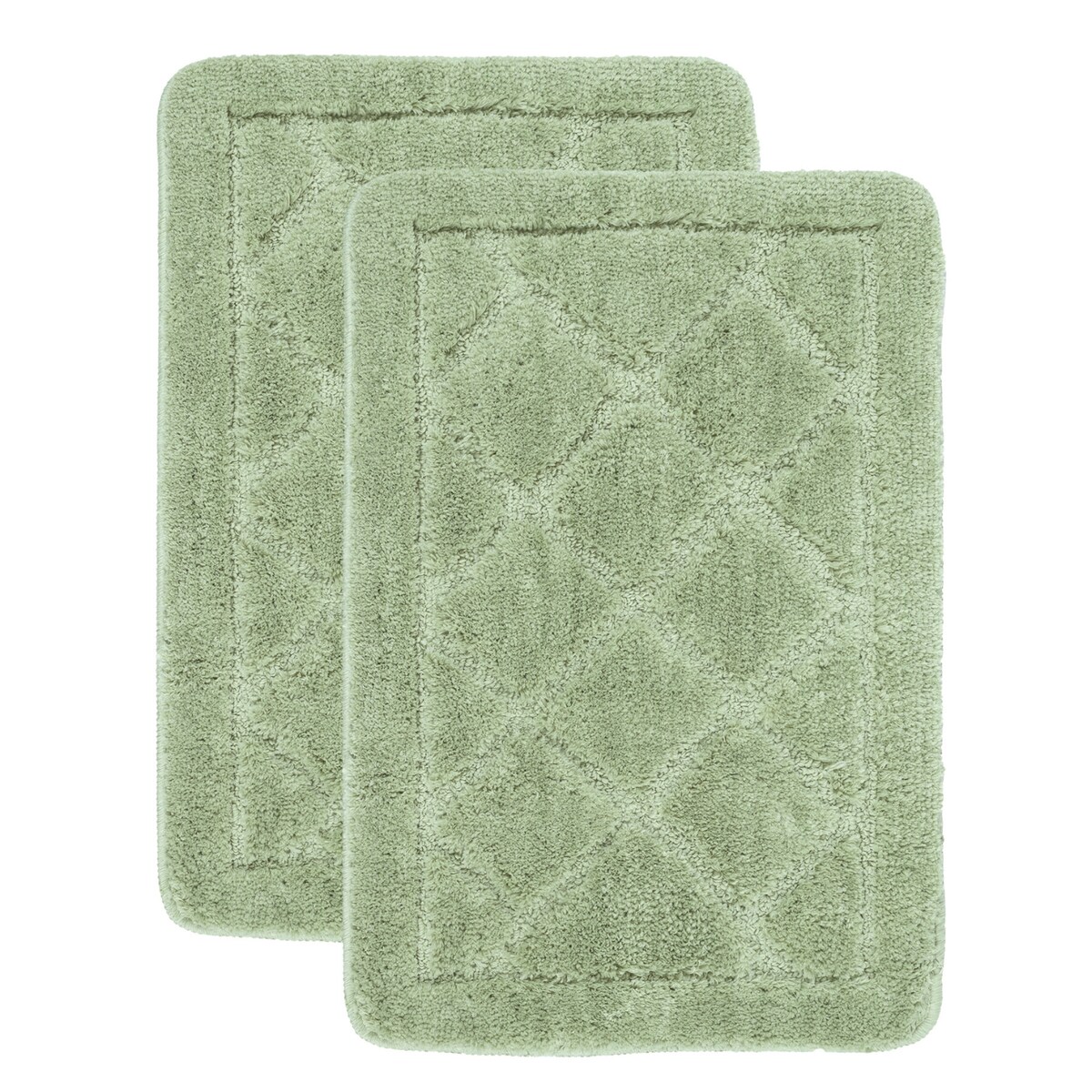 Zestaw 2szt Dywanik łazienkowy Soft 40x60 cm antyposlizgowy zielony