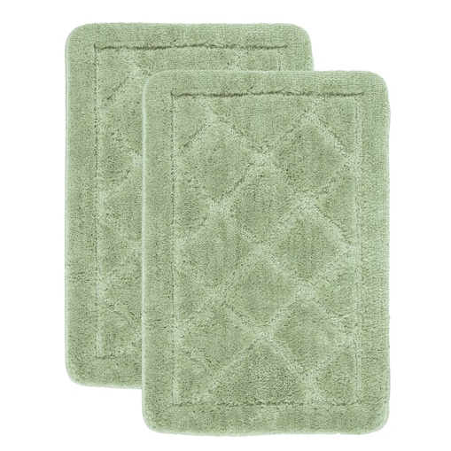Zestaw 2szt Dywanik łazienkowy Soft 40x60 cm antyposlizgowy zielony
