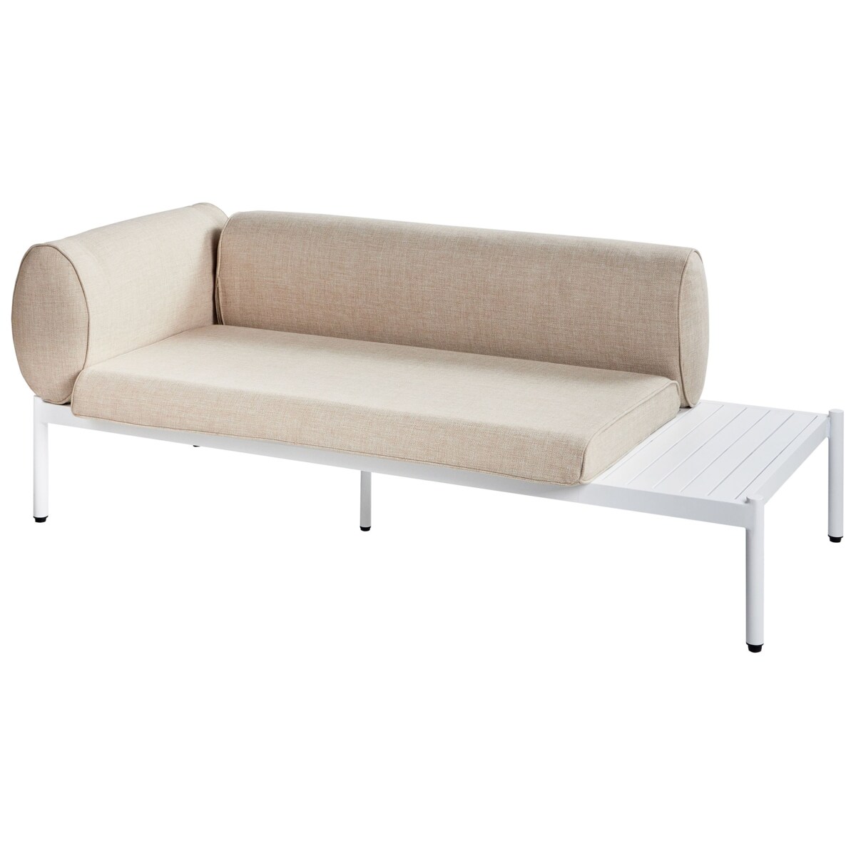 Duży zestaw wypoczynkowy RASIGLIA Aluminium Beżowy Lewostronny