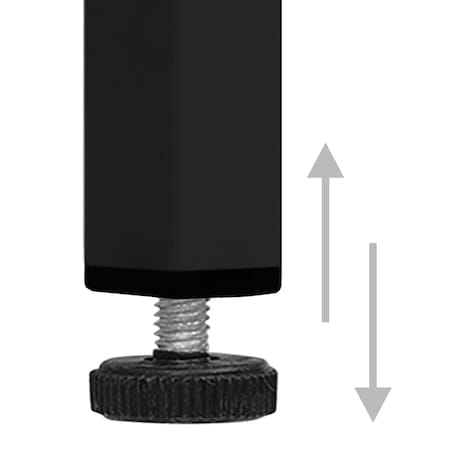 vidaXL Szafka pod telewizor, czarna, 105x35x50 cm, stalowa